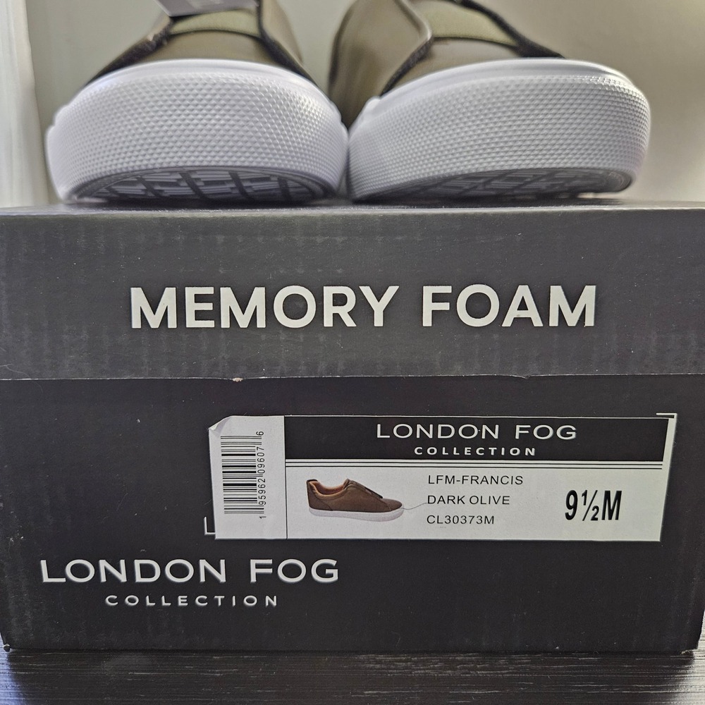 London Fog Men Dark Olive LFM-Francis Slip On Memory Foam Sneakers Size 9.5M - Picture 6 of 11